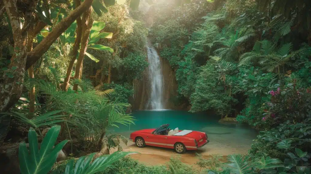 Hidden Falls in Seychelles