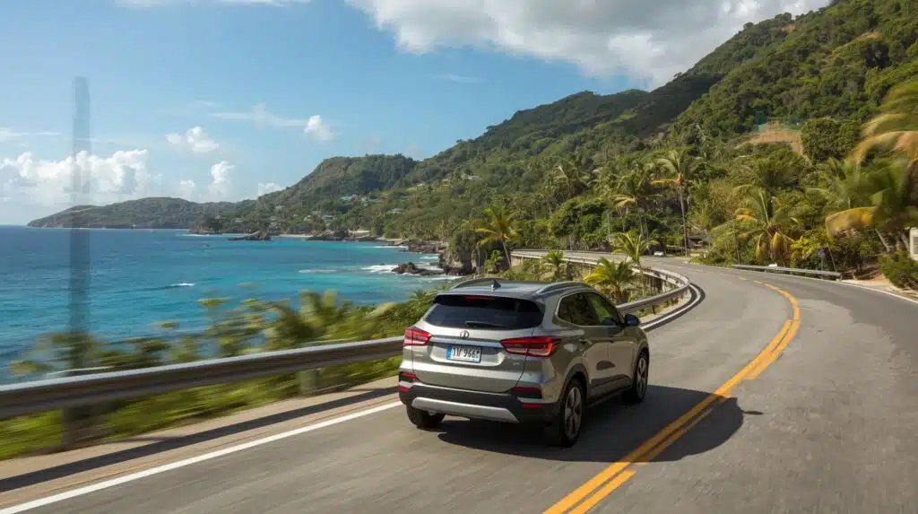 self drive car rental Praslin